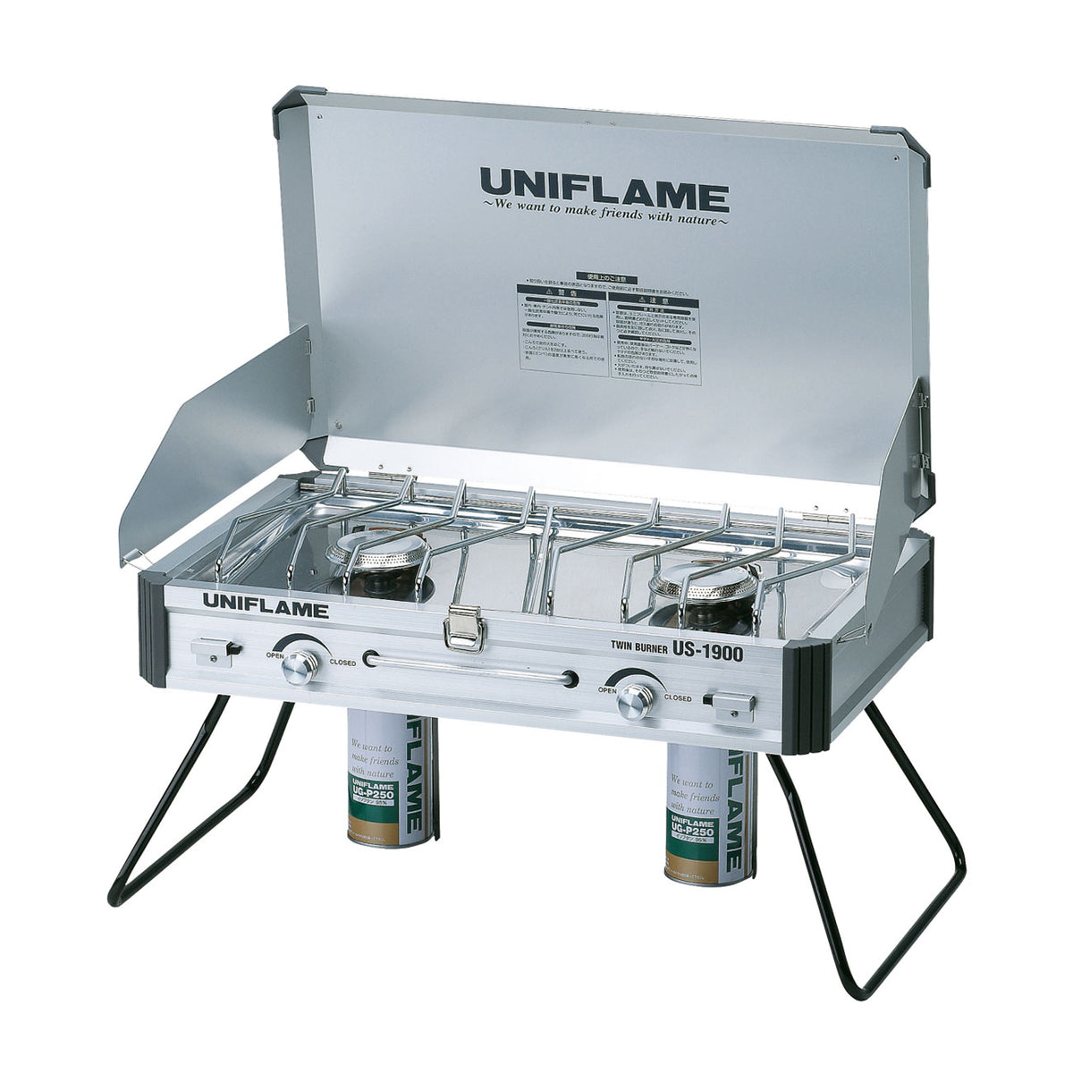 UNIFLAME US−1900 TWIN BURNER Uniflame Twin Burner US-1900 2 Burner Butane Stove – Camping Gears PH