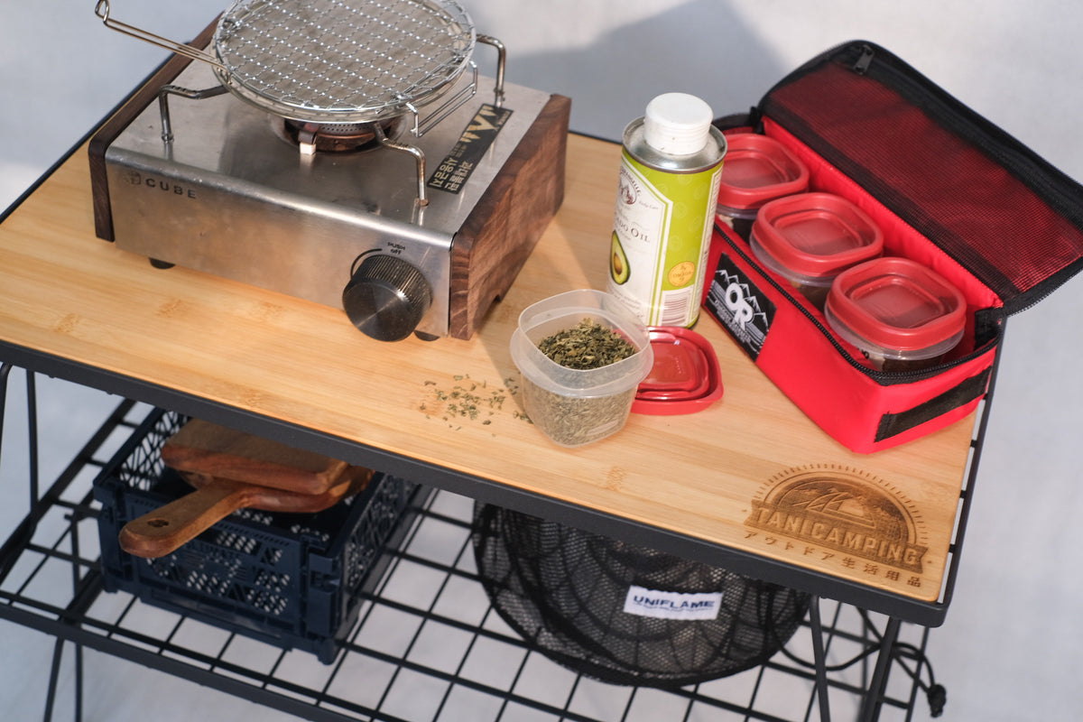 Tani Camping Folding Rack (2 layer) Japanese Style Outdoor Rack