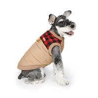 Charlie's Backyard Harness Jacket for Dogs (Beige Check)