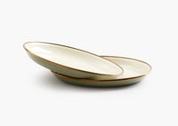 Barebones Living Enamel 2 - Tone Deep Plate Set