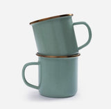 Barebones Living Enamel Cup Set - Mint