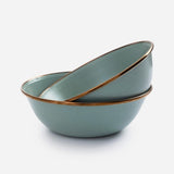 Barebones Living Enamel 2-Tone Bowl Set