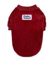 Charlie's Backyard Amber Tee for Dogs (Burgundy)