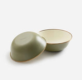 Barebones Living Enamel 2-Tone Bowl Set