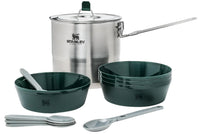 Stanley Adventure 4-Person Cookset, 11-Piece Camping Cooking Kit with 2.6 Quart Stainless Steel Pot and Utensils