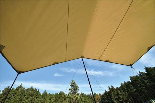 camping tarp 4x4 Uniflame Revo Square Tarp 4x4 Tan Heavy Duty Camping Tarp – Camping Gears PH