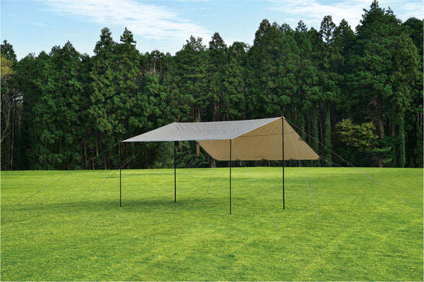 camping tarp 4x4 Uniflame Revo Square Tarp 4x4 Tan Heavy Duty Camping Tarp – Camping Gears PH