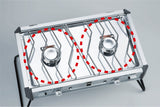 Uniflame Twin Burner US-1900 Black Ltd