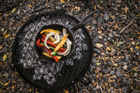 Barebones Living Cowboy Grill Charcoal Tray and Circular Fire Pit Grill Grate