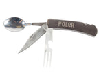 Poler Portable Utensils/Portable Utensil Set 3-in-1 Hobo Set Folding Spoon, and Fork