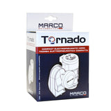 Marco Tornado Car & Motorcycle Air Horn | Super Loud Electric Horn Compatible with All 12V Vehicles | High Decibel Compact Design